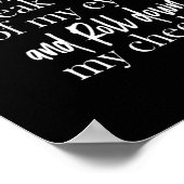 時々記憶が私の目から忍び出転がる ポスター (角)