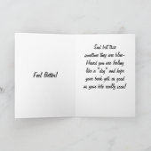 時々青くなる！お見舞い カード (内部)