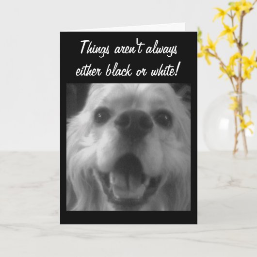 時々青くなる！お見舞い カード (黄色い花)