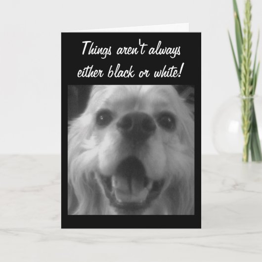 時々青くなる!お見舞い カード (正面)