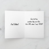 時々青くなる!お見舞い カード (内部)