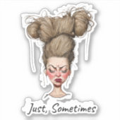 時々！おもしろい悪い日 シール (正面)