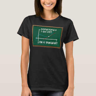 時々、接線数学式のおもしろい Tシャツ