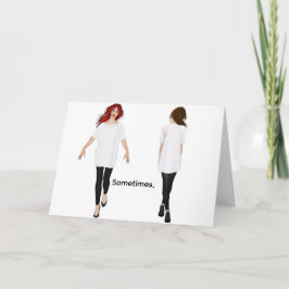 時々、考えあなたのカード サンキューカード