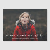 時おもしろい々写真いけなメリークリスマス  マグネット招待状 (正面)