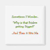 時おもしろい々疑問に思..なんで…冷蔵庫用マグネット マグネット (正面)