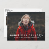 時おもしろい々3いけな写真メリークリスマス シーズンポストカード (正面/裏面)