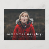 時おもしろい々3いけな写真メリークリスマス シーズンポストカード (正面)