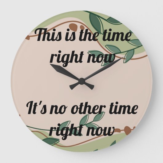 時おもしろい計 ラージ壁時計 (正面)