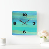 時が来た スクエア壁時計 (ホーム)