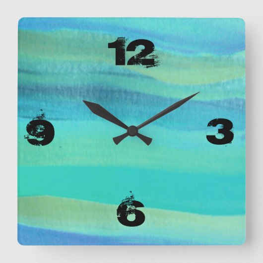 時が来た スクエア壁時計 (正面)