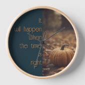 時が来れば起こる 壁時計 (正面)