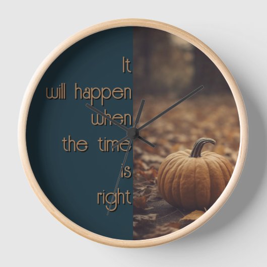 時が来れば起こる 壁時計 (正面)