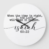 時が正しければ主よ ラージ壁時計 (正面)