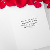 時が私たちを見つけて、愛を選んだ バレンタインの名言 カード