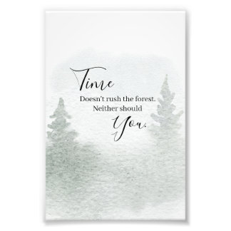 時が経っても森は急がない フォトプリント           