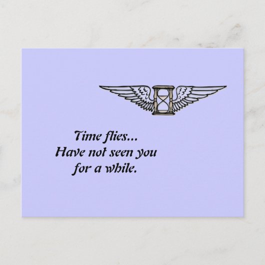 時が経つ ポストカード (正面)