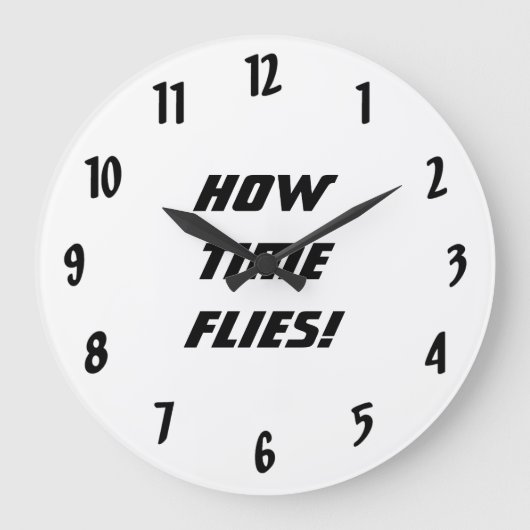 時が経てば移る ラージ壁時計 (正面)