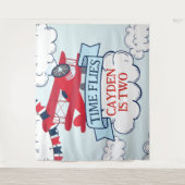 時が飛ぶ！飛行機の誕生日 タペストリー (正面)