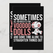 時にはあなたに必要なのはVのための数体のブードゥー人形だけ 招待状 (正面/裏面)