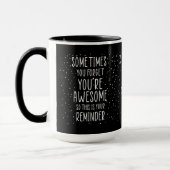 時にはあなたは忘れお前は素晴らしやる気を起こさせるい マグカップ (左)