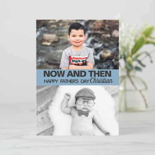 時には写真ボーイソンキープサク父の日 カード (スタンド正面)