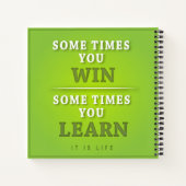 時には勝学つ ノートブック (裏面)