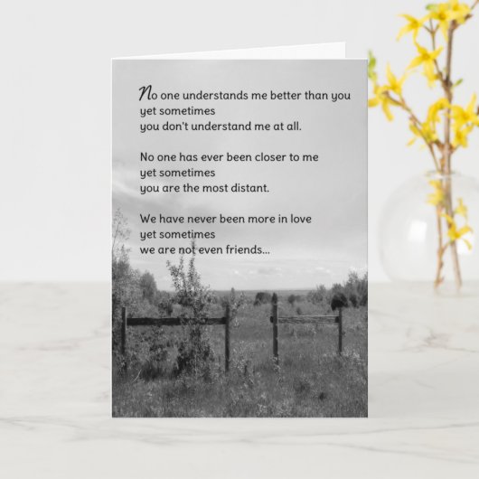 時には友達でもない……人間関係 カード (黄色い花)