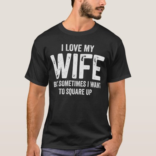 時には妻に正面から向き合いたくなる Gif Tシャツ (正面)
