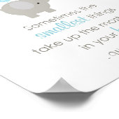 時には小さなもの (ブルーエレファント) ポスター (角)