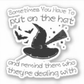 時には帽子をかぶって思い出させる必要がある シール (正面)