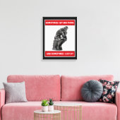 時には座って考えいる、時には座る キャンバスプリント (インサイチュ (リビング))