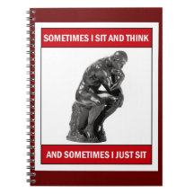 時には座って考えいる、時には座る