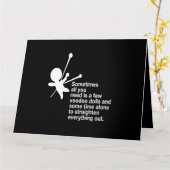 時には必要なのはブードゥー・ドールズ・レヴンおもしろいだ カード (黄色い花)