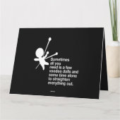 時には必要なのはブードゥー・ドールズ・レヴンおもしろいだ カード (裏面)