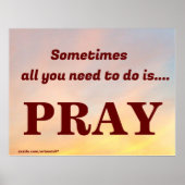 時には必要なのは祈 ポスター (正面)