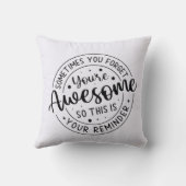 時には忘れ君の素晴らし クッション (裏面)