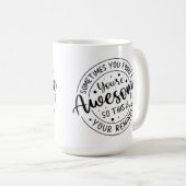 時には忘れ君の素晴らし コーヒーマグカップ (正面右)