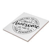 時には忘れ君の素晴らし タイル (側面)