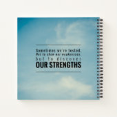 時には我々はテストされる ノートブック (裏面)