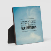 時には我々はテストされる フォトプラーク (正面)