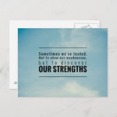 時には我々はテストされる ポストカード (正面/裏面)