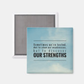 時には我々はテストされる マグネット (正面/裏面)