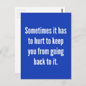 時には戻るMOに痛保い必要がある ポストカード (正面/裏面)