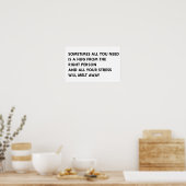 時には抱き締めさえすればよい ポスター (キッチン)