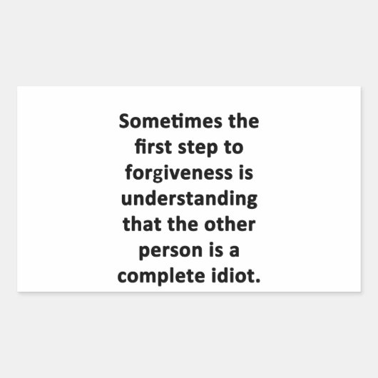 時には最初のステップ 長方形シール (正面)