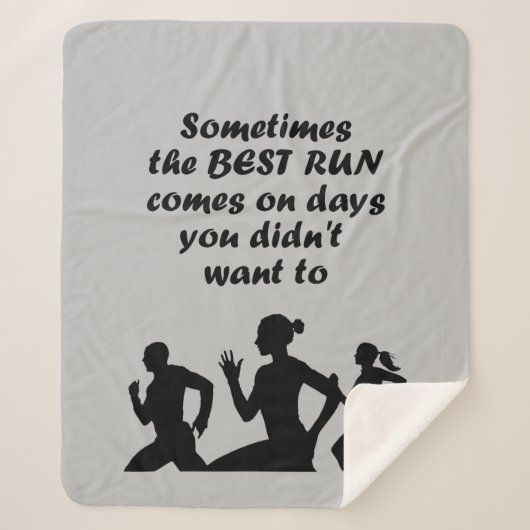 時には最高の来走、日に対して、あなたは行わなかった シェルパブランケット (正面)