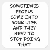 時には来人々が スクエアシール (正面)