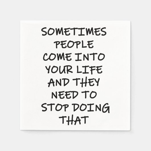 時には来人々が スタンダードカクテルナプキン (正面)