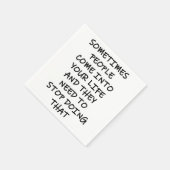 時には来人々が スタンダードカクテルナプキン (角)